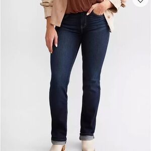 Womens Kancan Kurvy Straight Jeans Stretch Mid Rise Size 30 (30X32)